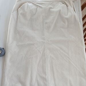 MaxMara Cream Pencil Skirt